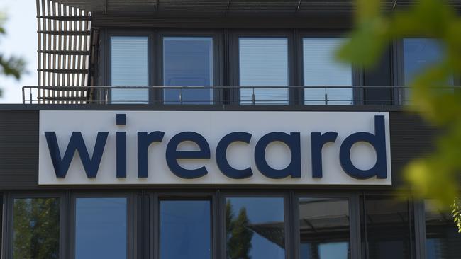 The company logo is seen at the headquarters of German payments provider Wirecard in Aschheim near Munich, southern Germany.