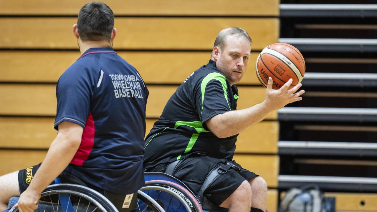 Toowoomba wheelchair basketball player Lachlan Steinohrt, Thursday, April 20, 2023. Picture: Kevin Farmer