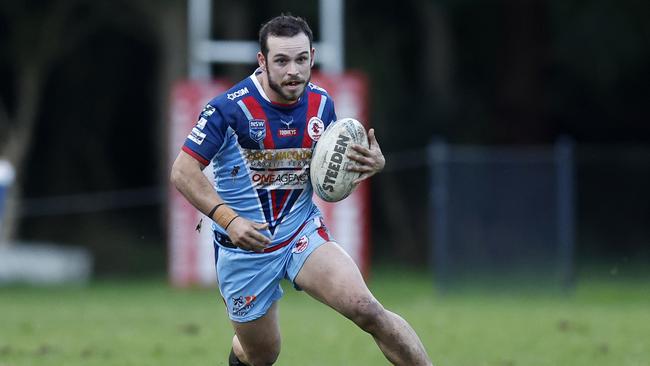 Fahey kicked the first field goal of his entire career to seal the win in the final minute. Picture: Michael Gorton