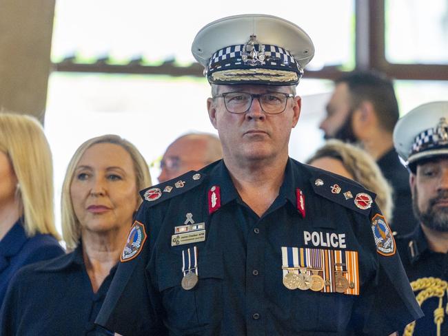 NT Police Commissioner Jamie Chalker at Police Remembrance Day 2022. Picture: Floss Adams.