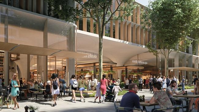 An artist’s impression of the overhaul of the Entertainment Quarter.