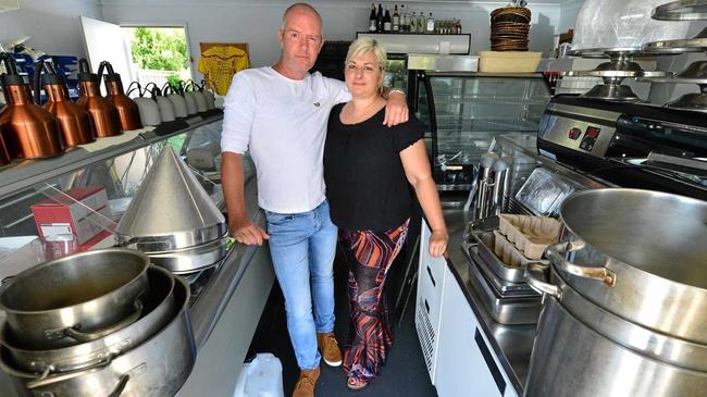 DISAPPOINTED: Matt Whittaker and Amara Bains were operating Pots and Pans restaurant in Peregian Springs before their hospitality dreams were shattered. Picture: John McCutcheon