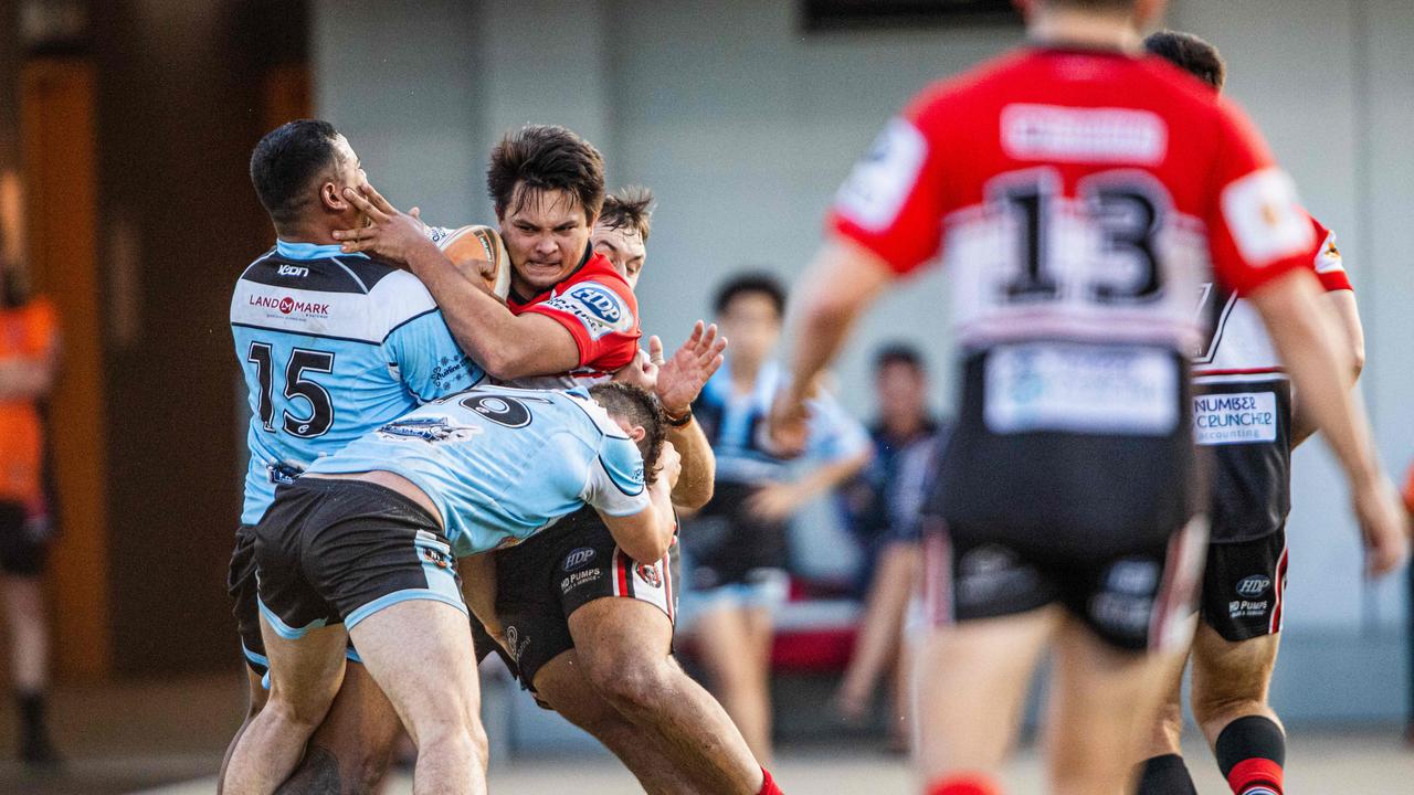 Callum Dubbeld as the Litchfield Bears take on Northern Sharks in the 2023 NRL NT grand final. Picture: Pema Tamang Pakhrin