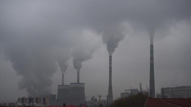 A new study says China emits more carbon dioxide every 16 days than Australia emits in an entire year. Picture: Greg Baker/AFP