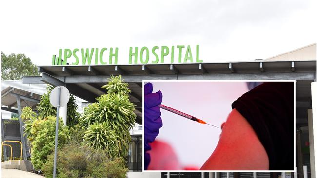 Ipswich residents booked in for the Pfizer jabbed have been turned away at the hospital because doses are being saved for the highest priority groups.