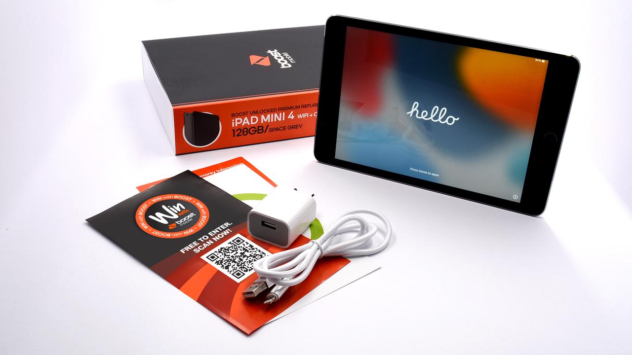 Boost Mobile has launched a range of refurbished iPad 4 Minis in Coles. Picture: Supplied