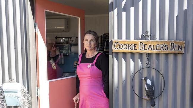 Tanya Holmes founded Imperfectly Perfect Sugar Cookies at Bathurst after suffering two ruptured vertebrae that left her partially paralysed. Picture: Kirsten Cunningham