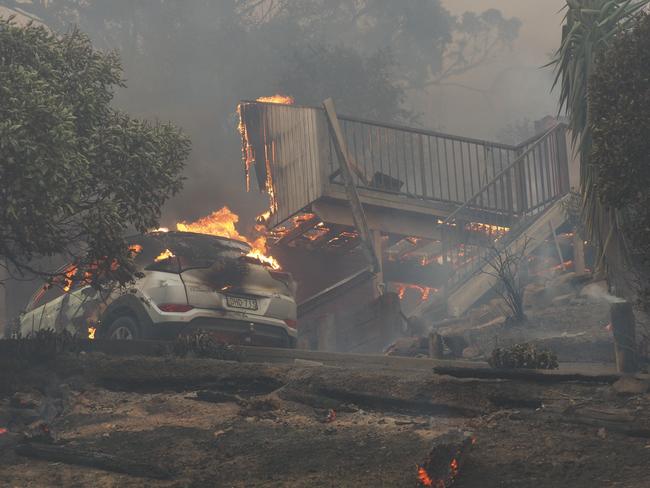 Little is left after the fire moves through. Picture: John Ford