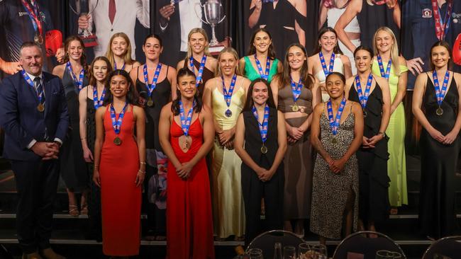 2024 QAFLW Team of the Year. Picture: Steve Pohlner