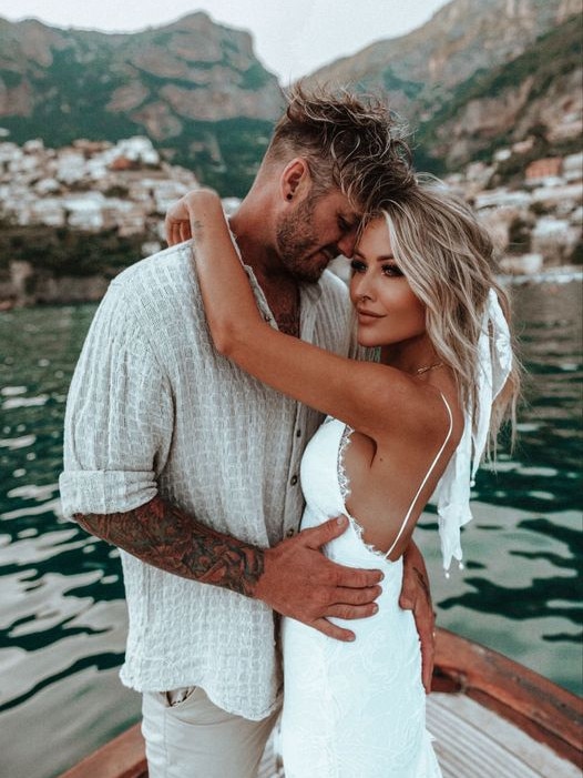 Sunshine Coast Instagram stars Chris Jensen and Tayla Made tied the note in an elopement ceremony in Positano, Italy, on May 23. Picture: Amalfitana Photographer