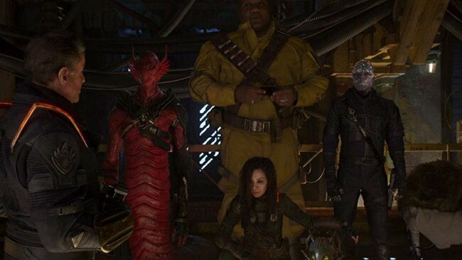 Sylvester Stallone, Ving Rhames, Michelle Yeoh in Guardians of the Galaxy Vol. 2