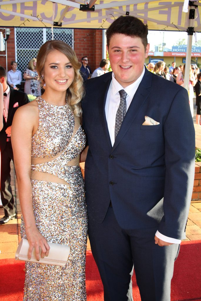 Pittsworth State High School formal 2015 Shannon Maher, Will Thompson. Picture: Photo Contributed