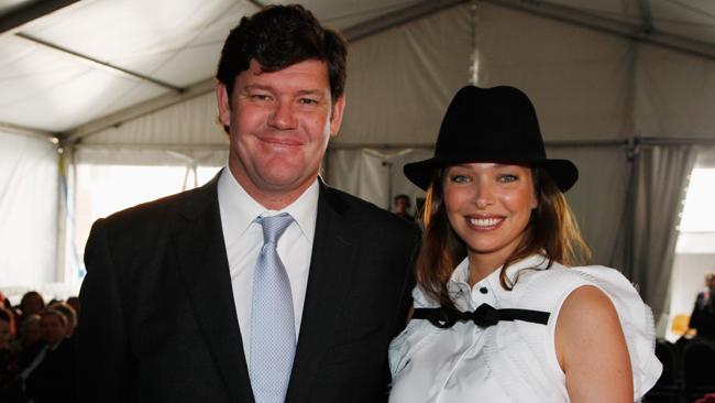 James and Erica Packer in 2008.