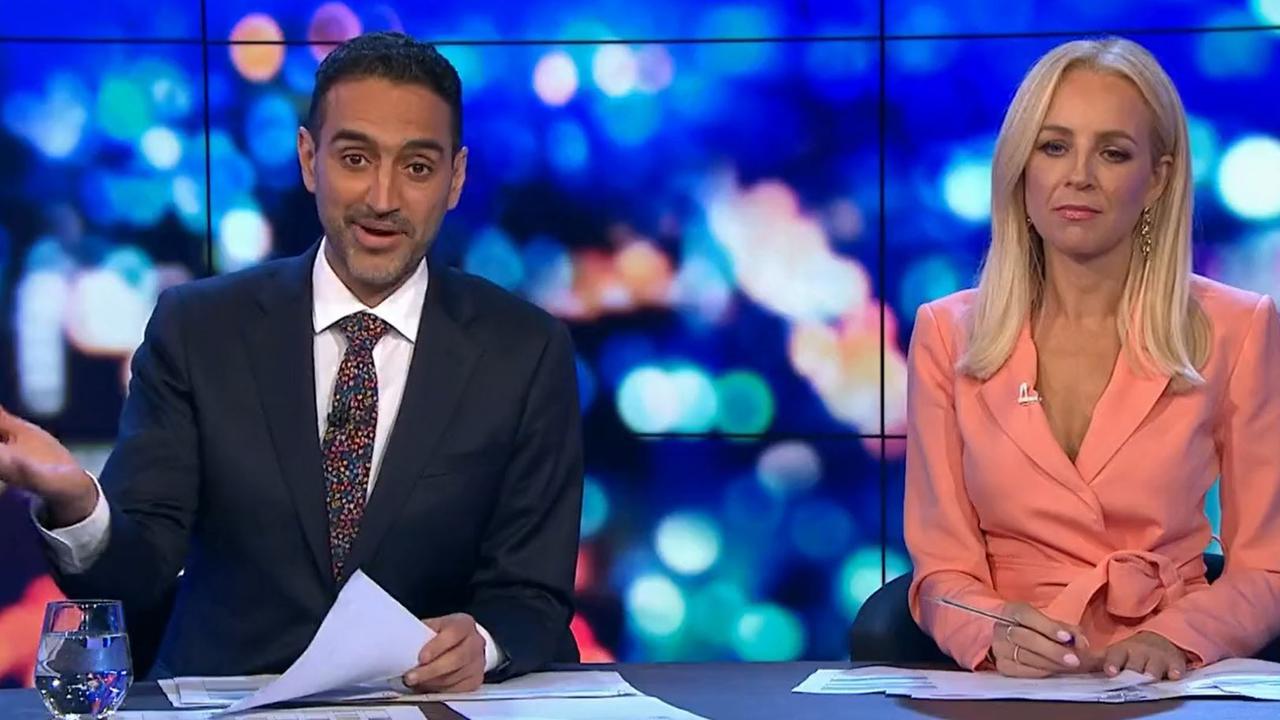 Waleed Aly hosting The Project. Picture: Channel 10