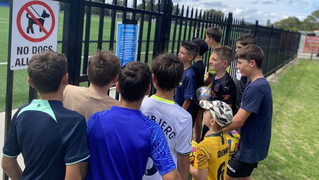 Local kids who want to play soccer said they were being locked out of the synthetic pitch.