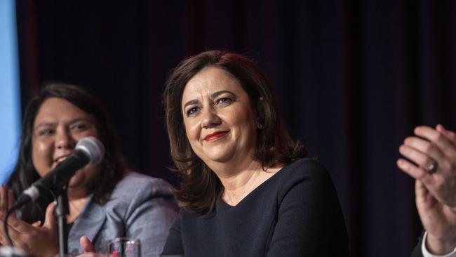 Queensland Premier Annastacia Palaszczuk at the Queensland Labor State Conference on Sunday.