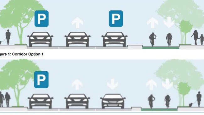 The Glen Eira City Council were considering two options. Option one and two are shown here. Picture: Glen Eira City Council.