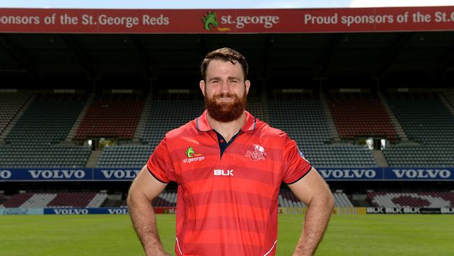 BRISBANE, AUSTRALIA - DECEMBER 18: James Horwill poses for a photo after a Queensland Reds Super Rugby media announcement announcing that he has signed a three year post 2015 Rugby World Cup deal with English Rugby club Harlequins at Ballymore Stadium on December 18, 2014 in Brisbane, Australia. (Photo by Bradley Kanaris/Getty Images)