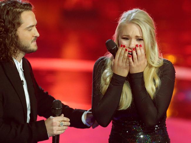 Anja Nissen wins the The Voice finale at Fox Studios, Moore Park.