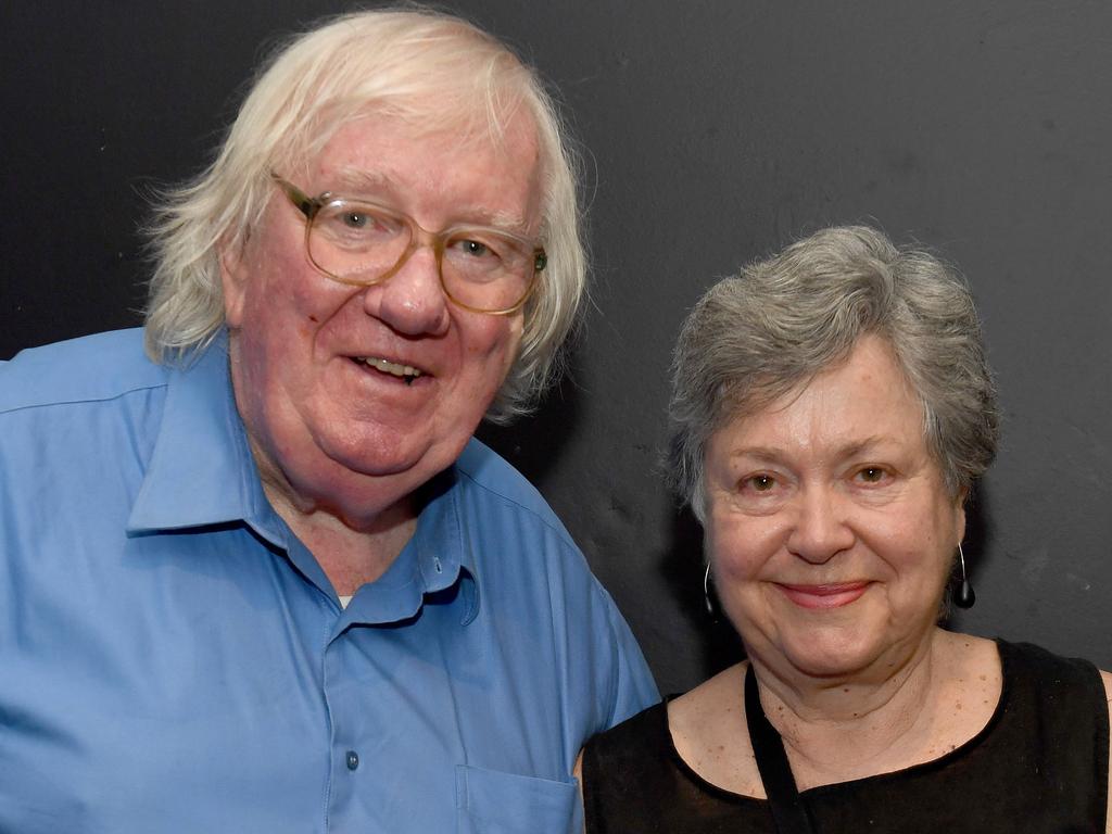 John Ovenden and Dale Bagshaw at the Spanish Film Festival media launch pre-screening drinks at Palace Nova Cinema in the city. Picture: Naomi Jellicoe