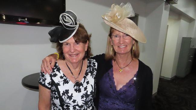 Helen Roberts and Janice Tidemann at the Hervey Bay RSL Melbourne Cup luncheon.