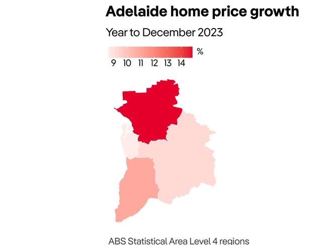 Adelaide house prices hit a new peak. Picture: PropTrack