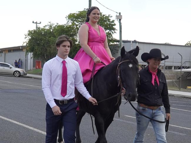 arriving at the 2023 Murgon State High School formal.