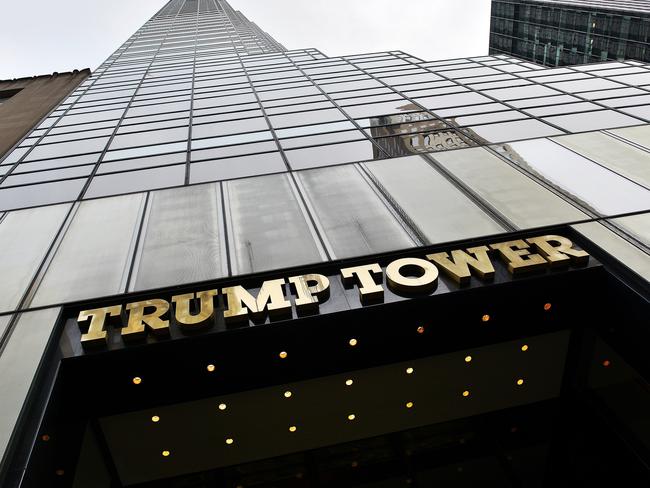 The Trump Tower skyscraper on Fifth Avenue in New York. Picture: Andrea Franceschini/Corbis News via Getty Images