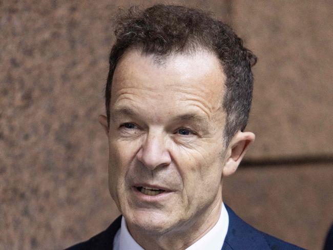 DAILY TELEGRAPH 28th JAN, 2025.Mark Speakman outside of 52 Martin Place today before meeting with Chris Minns, Sydney.Photographer: Ted Lamb