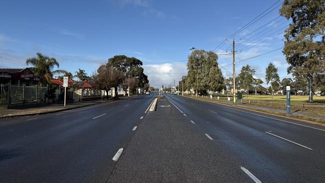 A woman has died in an alleged hit-run crash on Hanson Rd. Picture: Natasha Emeck