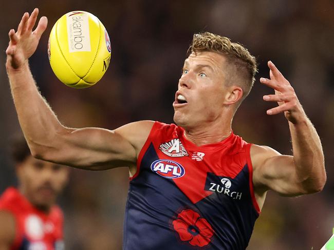 AFL Round 6.   24/04/2021.  Melbourne vs Richmond at the MCG, Melbourne.  Jake Melksham of the Demons   . Pic: Michael Klein