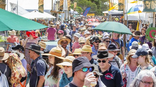 Bushtime was meant to offer an alternative to the iconic Woodford Folk Festival. Picture: Lachie Millard