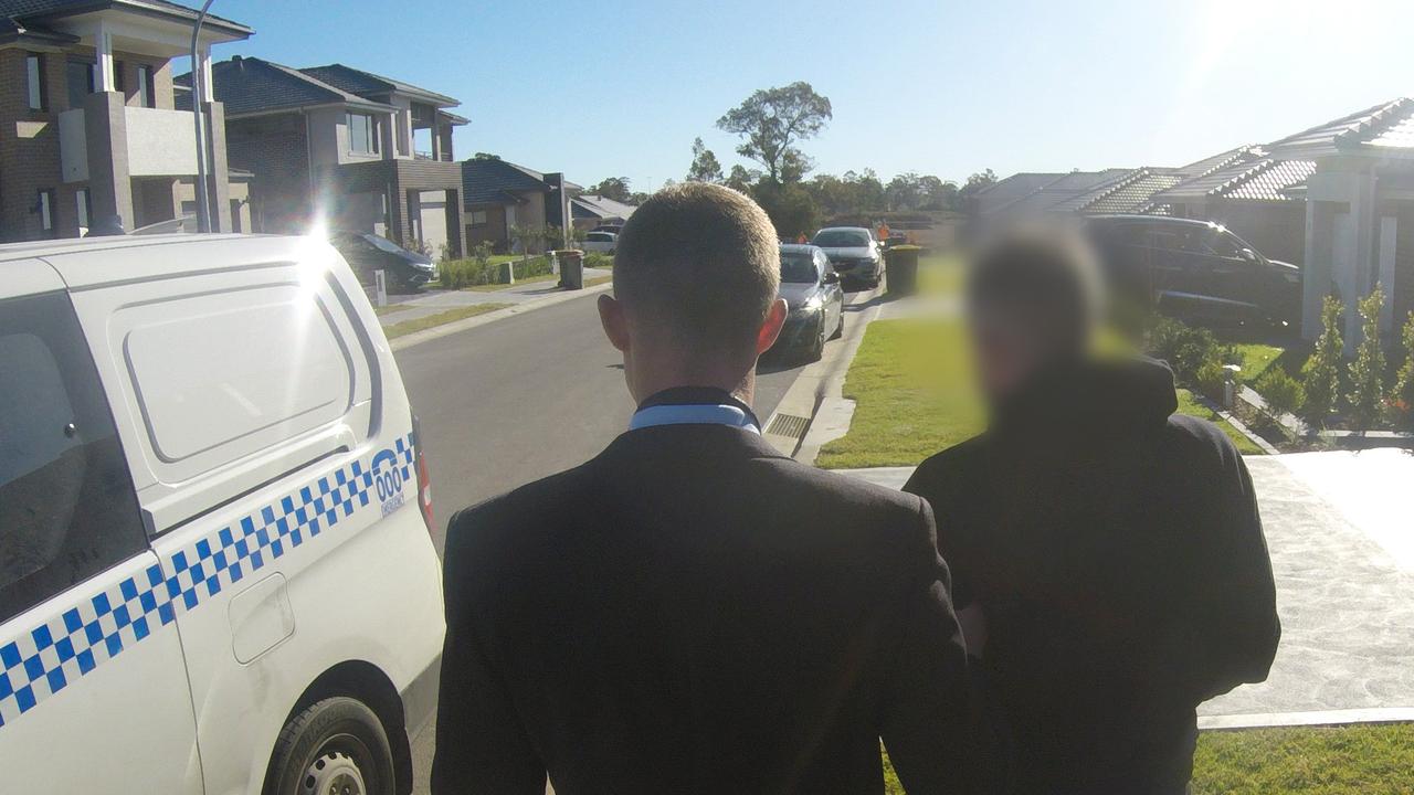 Police investigating alleged fraud raided a home in Silverdale on Tuesday. Picture: NSW Police