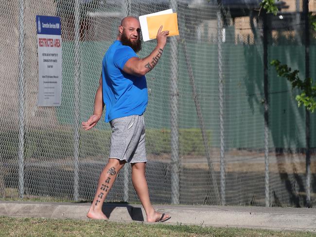 Alaa Abouhalka said “f**k off” when asked for a comment as he left Amber Laurel Corrections at Emu Plains today.