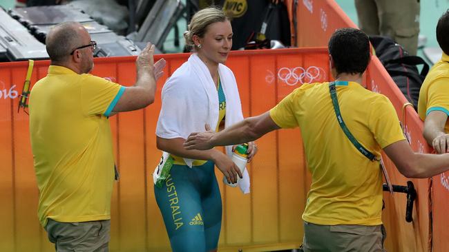 Annette Edmondson was unable to get a medal during Women's Omnium.