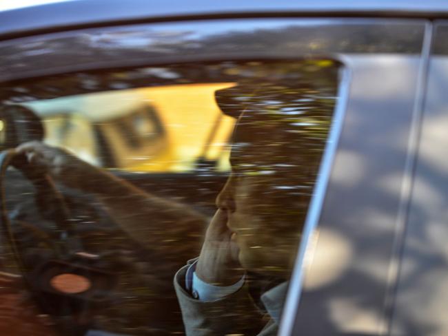 Psychiatric testing: Oscar Pistorius arrives at the Weskoppies Psychiatric Hospital. AFP PHOTO/MUJAHID SAFODIEN
