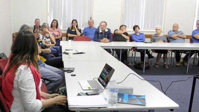 TOUGH CROWD: South Burnett residents had plenty of questions for director of SDA Qld, Peter Marles, at the NDIS housing forum. Picture: Laura Blackmore