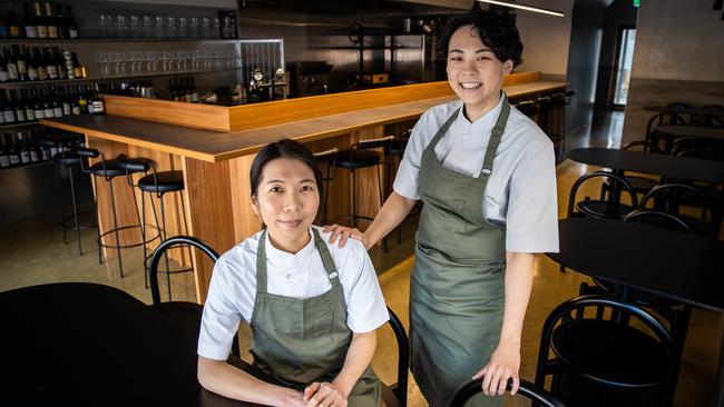 Chefs Chia Wu and Mug Chen at Muni in Wilunga. Picture: Tom Huntley