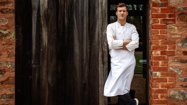 Lachlan Colwill, of Hentley Farm, which won the 2016 Advertiser Food award for best restaurant. Picture: Matt Turner