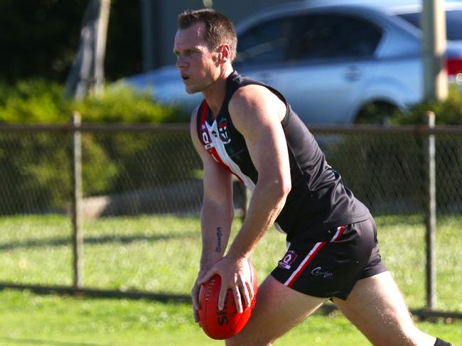 Pictured: Saint Wes Glass. Cairns City Lions v Cairns Saints at Griffiths Park. Round 7. AFL Cairns 2024. Photo: Gyan-Reece Rocha