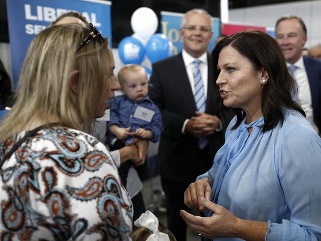 Jenny Morrison was a hit with young and old Liberal Party supporters. Picture: Ryan Pierse