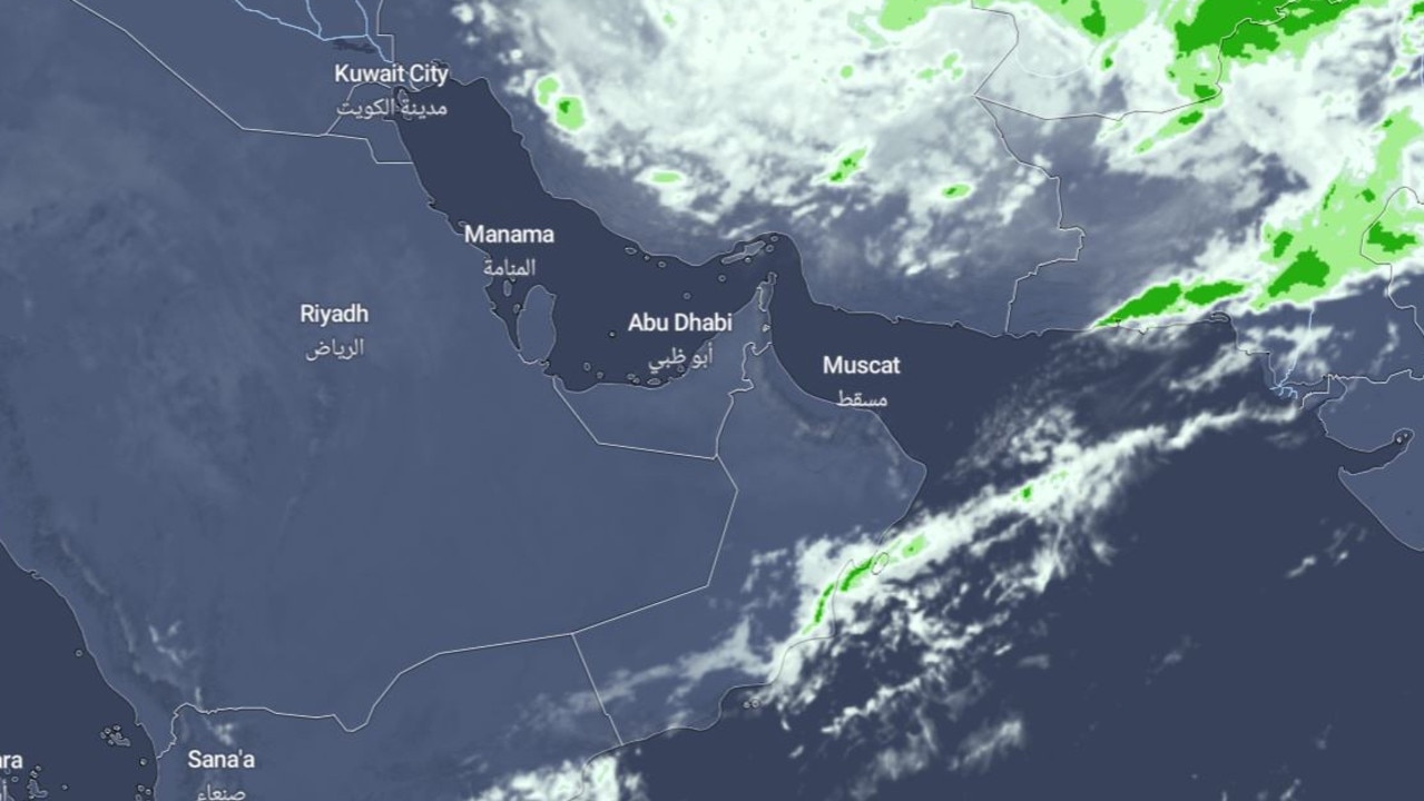 The bad weather that was over the UAE and Oman has now moved away across Iran and Pakistan. Picture: NCM