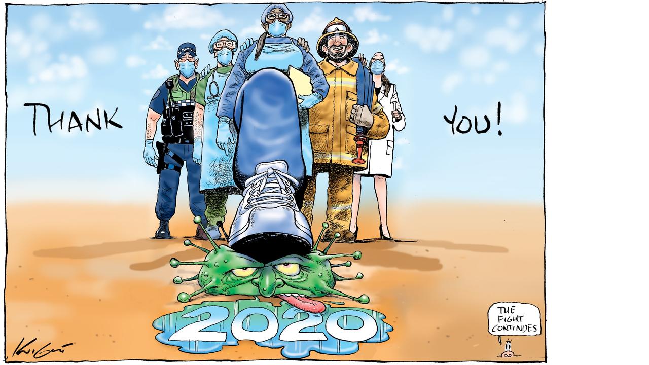 Mark Knight Cartoon for Herald Sun 1st January 2021- Thank You!