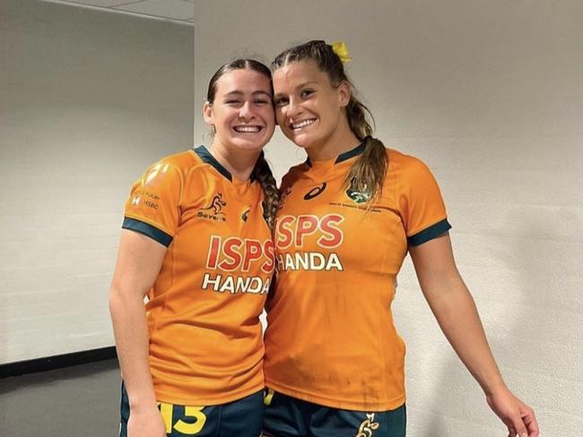 Bond University Bull Sharks playmaker Faythe Manera after representing Australia in rugby sevens. Picture: Supplied.