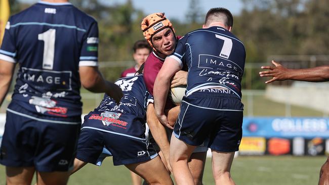 Clairvaux 3. Luke Anderson, Redcliffe and Clairvaux MacKillop College, Wynnum Manly Leagues Club. Picture: Liam Kidston.