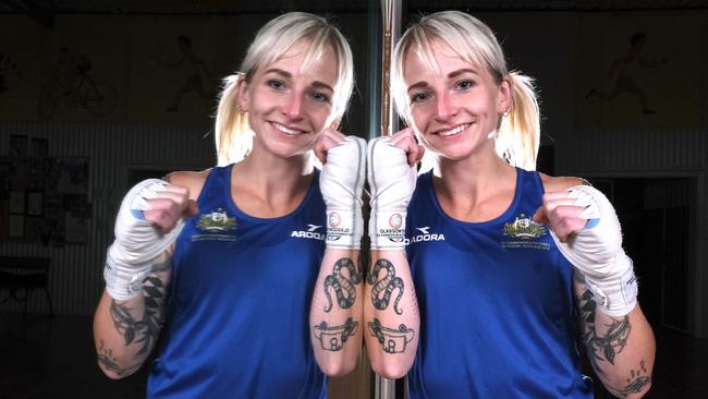 Geelong boxer Kristy Harris is off to the Commonwealth Games as skipper of the boxing team. Picture: Mark Wilson