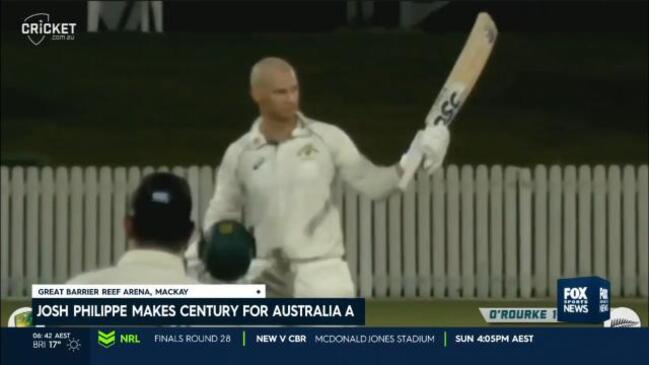 Josh Philippe century launches Australia A fightback