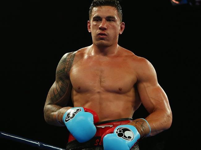 Sonny Bill Williams in the ring. Picture: Getty