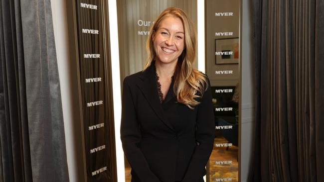 New Myer executive chairman Olivia Wirth at the Sydney store. Picture: John Feder