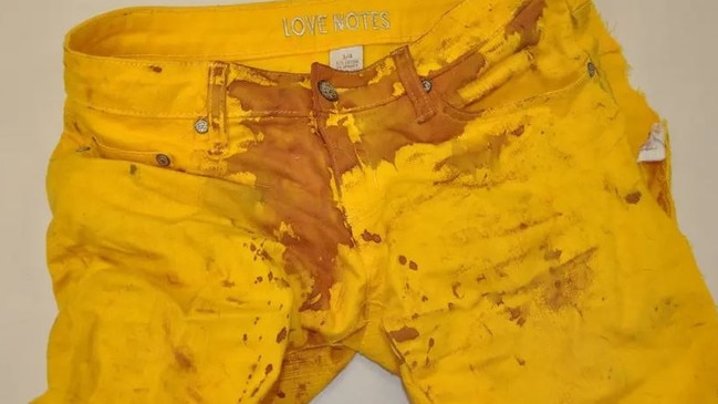 Her pants she wore during the horror attack. Picture: ABC